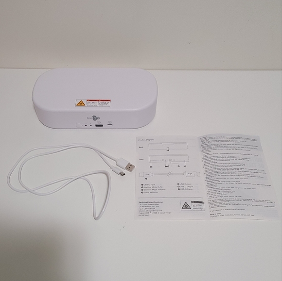 bluehive UV Light Sterilizer/Sanitizer Box w/ Wireless Charging - Picture 6 of 8